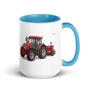 Furrow & Fields Blue McCormick MC115 Illustration | 15 oz Mug with Color Inside Quality Farmers Merch