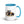 Furrow & Fields Blue Renault Ceres 340X Watercolor | 15 oz Mug with Color Inside Quality Farmers Merch