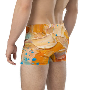 Furrow & Fields Boxer Briefs English Longhorn Splash Art | Boxer Briefs Quality Farmers Merch