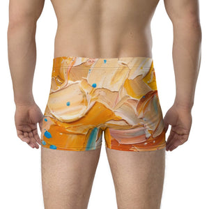 Furrow & Fields Boxer Briefs English Longhorn Splash Art | Boxer Briefs Quality Farmers Merch
