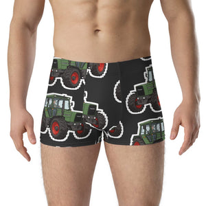 Furrow & Fields Boxer Briefs Fendt Favorit 611 Big Print Boxer Briefs – Charcoal Quality Farmers Merch