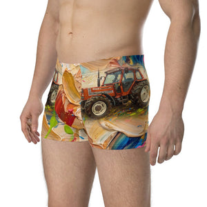 Furrow & Fields Boxer Briefs Fiat 110-90 DT Splash Art | Boxer Briefs Quality Farmers Merch