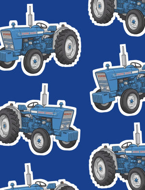Furrow & Fields Boxer Briefs Ford 3000 Big Print Boxer Briefs – Blue Quality Farmers Merch