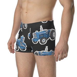 Furrow & Fields Boxer Briefs Ford 3000 Big Print Boxer Briefs – Charcoal Quality Farmers Merch