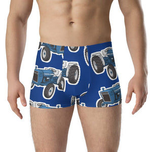 Furrow & Fields Boxer Briefs Ford 3600 Big Print Boxer Briefs – Blue Quality Farmers Merch