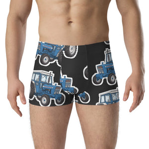 Furrow & Fields Boxer Briefs Ford 4000 Big Print Boxer Briefs – Charcoal Quality Farmers Merch