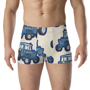 Furrow & Fields Boxer Briefs Ford 4000 Big Print Boxer Briefs – Cream Quality Farmers Merch