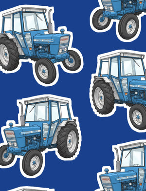 Furrow & Fields Boxer Briefs Ford 4600 Big Print Boxer Briefs – Blue Quality Farmers Merch