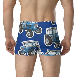 Furrow & Fields Boxer Briefs Ford 4600 Big Print Boxer Briefs – Blue Quality Farmers Merch