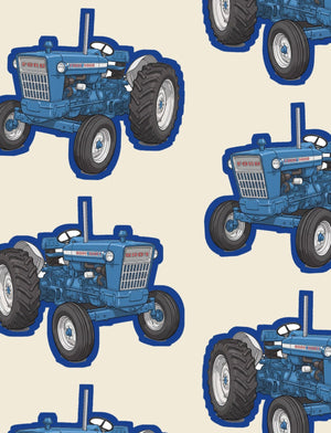 Furrow & Fields Boxer Briefs Ford 5000 Big Print Boxer Briefs – Cream Quality Farmers Merch