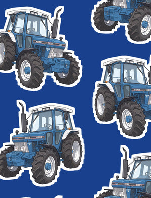 Furrow & Fields Boxer Briefs Ford 5610 Big Print Boxer Briefs – Blue Quality Farmers Merch