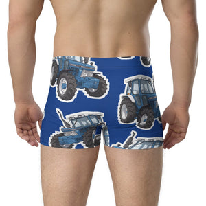 Furrow & Fields Boxer Briefs Ford 5610 Big Print Boxer Briefs – Blue Quality Farmers Merch