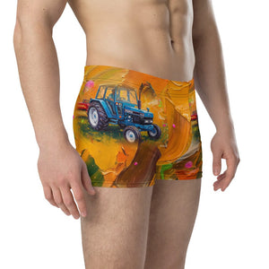 Furrow & Fields Boxer Briefs Ford 6640 SLE Splash Art | Boxer Briefs Quality Farmers Merch