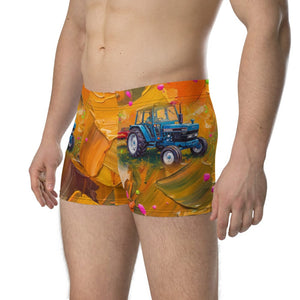 Furrow & Fields Boxer Briefs Ford 6640 SLE Splash Art | Boxer Briefs Quality Farmers Merch
