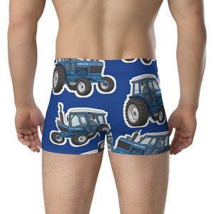 Furrow & Fields Boxer Briefs Ford 6700 Big Print Boxer Briefs – Blue Quality Farmers Merch