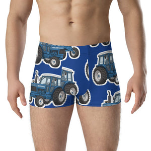 Furrow & Fields Boxer Briefs Ford 6700 Big Print Boxer Briefs – Blue Quality Farmers Merch