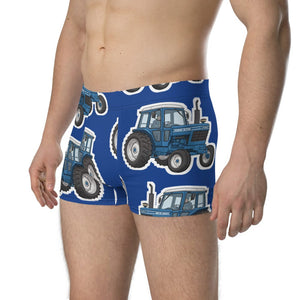 Furrow & Fields Boxer Briefs Ford 6700 Big Print Boxer Briefs – Blue Quality Farmers Merch