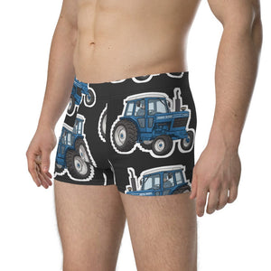 Furrow & Fields Boxer Briefs Ford 6700 Big Print Boxer Briefs – Charcoal Quality Farmers Merch
