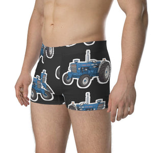 Furrow & Fields Boxer Briefs Ford 7000 Big Print Boxer Briefs – Charcoal Quality Farmers Merch