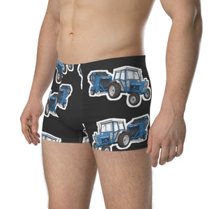 Furrow & Fields Boxer Briefs Ford 7600 Big Print Boxer Briefs – Charcoal Quality Farmers Merch