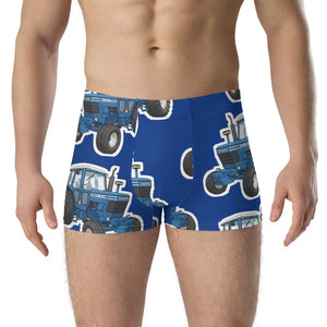 Furrow & Fields Boxer Briefs Ford 7700 Big Print Boxer Briefs – Blue Quality Farmers Merch