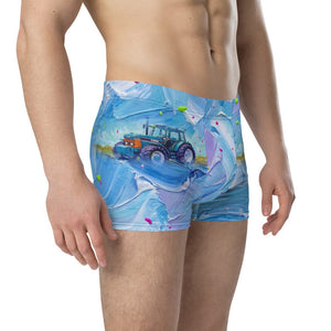 Furrow & Fields Boxer Briefs Ford 8340 Splash Art | Boxer Briefs Quality Farmers Merch