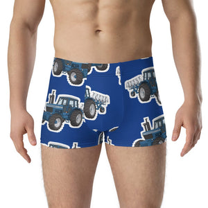 Furrow & Fields Boxer Briefs Ford 9700 Big Print Boxer Briefs – Blue Quality Farmers Merch
