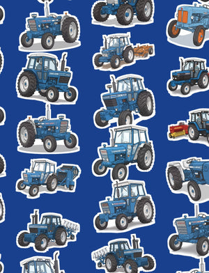 Furrow & Fields Boxer Briefs Ford Tractors All-Over Print Boxer Briefs Quality Farmers Merch
