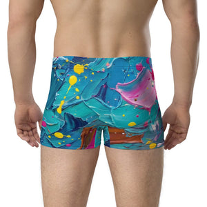 Furrow & Fields Boxer Briefs Hereford Cow Splash Art | Boxer Briefs Quality Farmers Merch