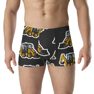 Furrow & Fields Boxer Briefs JCB 1CX Big Print Boxer Briefs – Charcoal Quality Farmers Merch