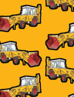 Furrow & Fields Boxer Briefs JCB 3C II Big Print Boxer Briefs – Yellow Quality Farmers Merch