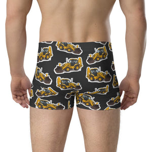 Furrow & Fields Boxer Briefs JCB 3CX Sitemaster Plus Boxer Briefs – Charcoal Quality Farmers Merch
