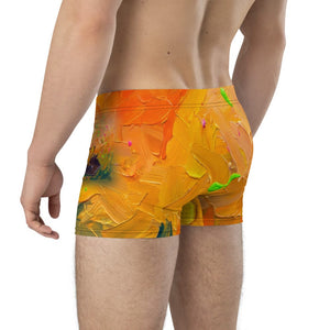 Furrow & Fields Boxer Briefs JCB 3CX Sitemaster Plus Splash Art | Boxer Briefs Quality Farmers Merch
