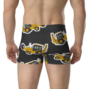 Furrow & Fields Boxer Briefs JCB 3CX Sitemaster SRS Big Print Boxer Briefs – Charcoal Quality Farmers Merch