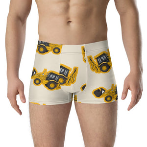 Furrow & Fields Boxer Briefs JCB 3CX Sitemaster SRS Big Print Boxer Briefs – Cream Quality Farmers Merch
