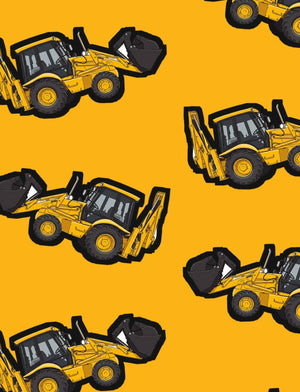 Furrow & Fields Boxer Briefs JCB 3CX Sitemaster SRS Big Print Boxer Briefs – Yellow Quality Farmers Merch