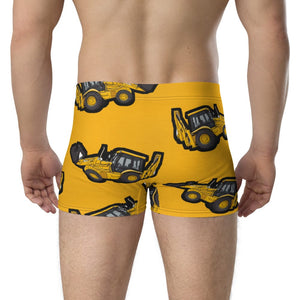 Furrow & Fields Boxer Briefs JCB 3CX Sitemaster SRS Big Print Boxer Briefs – Yellow Quality Farmers Merch