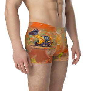 Furrow & Fields Boxer Briefs JCB 3CX Sitemaster SRS Splash Art | Boxer Briefs Quality Farmers Merch
