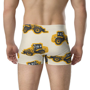 Furrow & Fields Boxer Briefs JCB TM420 Big Print Boxer Briefs – Cream Quality Farmers Merch