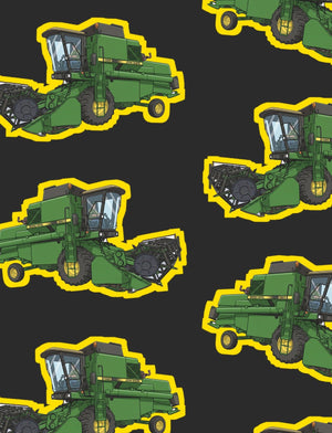 Furrow & Fields Boxer Briefs John Deere 1085 Big Print Boxer Briefs – Charcoal Quality Farmers Merch