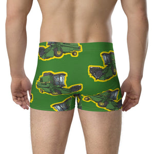 Furrow & Fields Boxer Briefs John Deere 1085 Big Print Boxer Briefs – Green Quality Farmers Merch