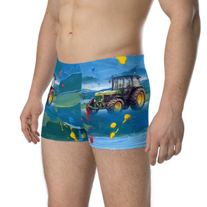 Furrow & Fields Boxer Briefs John Deere 3050 Splash Art | Boxer Briefs Quality Farmers Merch
