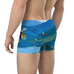 Furrow & Fields Boxer Briefs John Deere 3050 Splash Art | Boxer Briefs Quality Farmers Merch