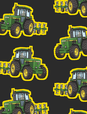 Furrow & Fields Boxer Briefs John Deere 4350 Big Print Boxer Briefs – Charcoal Quality Farmers Merch