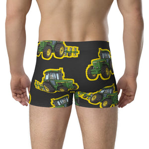 Furrow & Fields Boxer Briefs John Deere 4350 Big Print Boxer Briefs – Charcoal Quality Farmers Merch