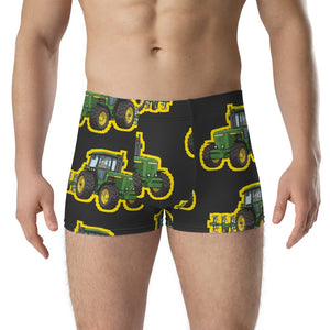 Furrow & Fields Boxer Briefs John Deere 4350 Big Print Boxer Briefs – Charcoal Quality Farmers Merch