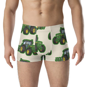 Furrow & Fields Boxer Briefs John Deere 4350 Big Print Boxer Briefs – Cream Quality Farmers Merch