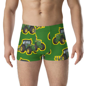 Furrow & Fields Boxer Briefs John Deere 4350 Big Print Boxer Briefs – Green Quality Farmers Merch