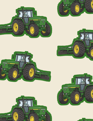 Furrow & Fields Boxer Briefs John Deere 4955 Big Print Boxer Briefs – Cream Quality Farmers Merch