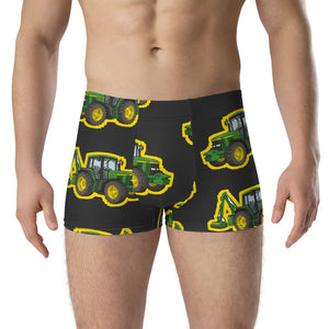 Furrow & Fields Boxer Briefs John Deere 6910 Big Print Boxer Briefs – Charcoal Quality Farmers Merch